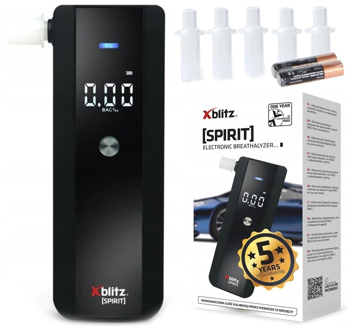 ALKOMAT ELEKTRONICZNY PÓŁPRZEWODNIKOWY XBLITZ SPIRIT ALKOMAT ELEKTRONICZNY PÓŁPRZEWODNIKOWY XBLITZ SPIRIT