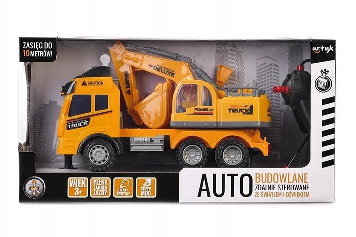 ZABAWKA AUTO BUDOWLANE ZDALNIE STEROWANE CIĘŻARÓWKA Z KOPARKĄ 131226 ARTYK ZABAWKA AUTO BUDOWLANE ZDALNIE STEROWANE CIĘŻARÓWKA Z KOPARKĄ 131226 ARTYK