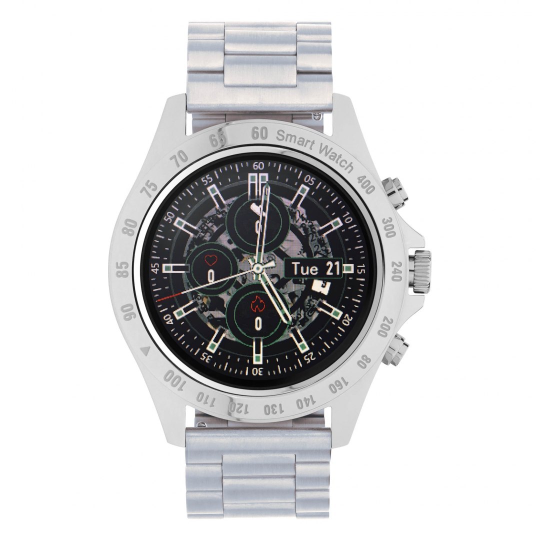 Smartwatch Garett Men Style srebrny, stalowy