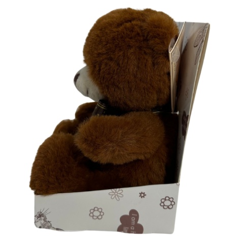 MASKOTKA Brązowy Pluszowy Miś 16cm z kokardką Walentynki Włochy Prezent MASKOTKA Brązowy Pluszowy Miś 16cm z kokardką Walentynki Włochy Prezent