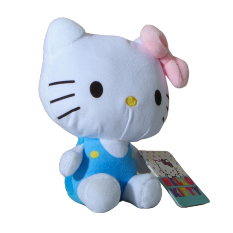 MASKOTKA Pluszak HELLO KITTY Niebieska Przytulanka 16cm MASKOTKA Pluszak HELLO KITTY Niebieska Przytulanka 16cm