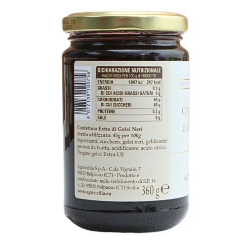 AGRISICILIA Sycylijska Konfitura Z Morwy 360g AGRISICILIA Sycylijska Konfitura Z Morwy 360g