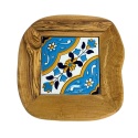 Deska z drewna oliwnego do krojenia serwowania 18x19cm