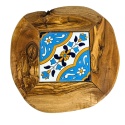 Deska z drewna oliwnego do krojenia serwowania 18x19cm