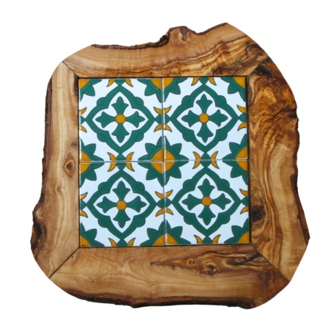 Deska z drewna oliwnego do krojenia serwowania wzór 3 35x30cm Deska z drewna oliwnego do krojenia serwowania wzór 3 35x30cm