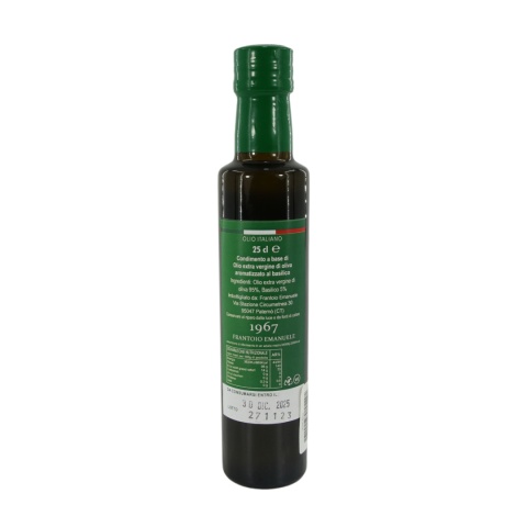 FRANTOIO EMANUELE aromatyzowana oliwa z oliwek smak BAZYLIA 250ml FRANTOIO EMANUELE aromatyzowana oliwa z oliwek smak BAZYLIA 250ml