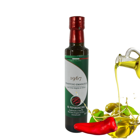 FRANTOIO EMANUELE aromatyzowana oliwa z oliwek smak Peperoncino 250ml FRANTOIO EMANUELE aromatyzowana oliwa z oliwek smak Peperoncino 250ml
