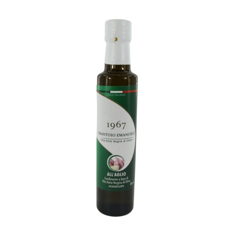 FRANTOIO EMANUELE oliwa extra vergine aromatyzowana smak CZOSNEK 250ml FRANTOIO EMANUELE oliwa extra vergine aromatyzowana smak CZOSNEK 250ml