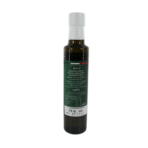 FRANTOIO EMANUELE oliwa extra vergine aromatyzowana smak CZOSNEK 250ml FRANTOIO EMANUELE oliwa extra vergine aromatyzowana smak CZOSNEK 250ml