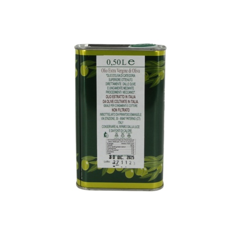 FRANTOIO EMANUELE oliwa extra vergine puszka 500ml Włochy Sycylia FRANTOIO EMANUELE oliwa extra vergine puszka 500ml Włochy Sycylia