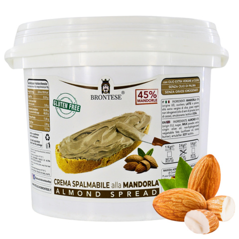 KREM MIGDAŁOWY 45% PASTA BRONTESE z Sycyli włoski 3kg gastronomia KREM MIGDAŁOWY 45% PASTA BRONTESE z Sycyli włoski 3kg gastronomia