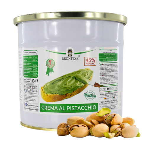 KREM PISTACJOWY 45% Linea Prima Scelta włoski BRONTESE z Sycyli 3kg KREM PISTACJOWY 45% Linea Prima Scelta włoski BRONTESE z Sycyli 3kg
