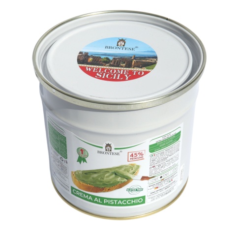 KREM PISTACJOWY 45% Linea Prima Scelta włoski BRONTESE z Sycyli 3kg KREM PISTACJOWY 45% Linea Prima Scelta włoski BRONTESE z Sycyli 3kg