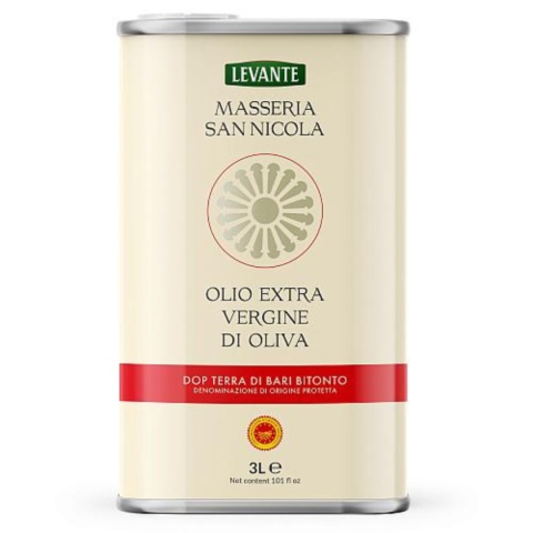 LEVANTE MASSERIA SAN NICOLA Oliwa Extra Vergine Evo Dop Puszka 3L LEVANTE MASSERIA SAN NICOLA Oliwa Extra Vergine Evo Dop Puszka 3L
