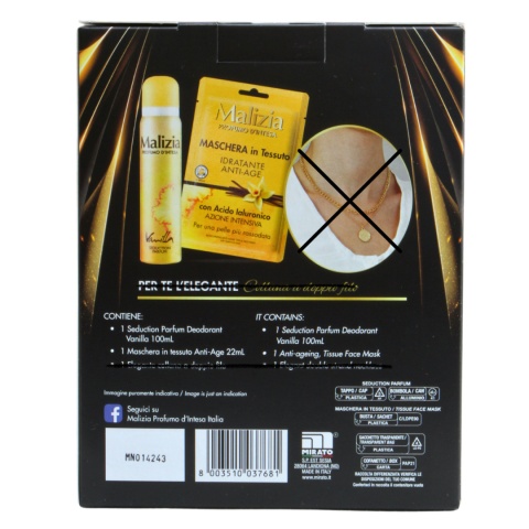 MALIZIA Vanilla Zestaw Prezentowy Dezodorant+Maseczka MALIZIA Vanilla Zestaw Prezentowy Dezodorant+Maseczka