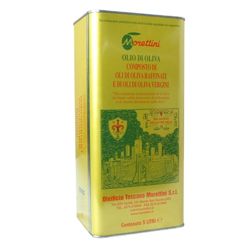 MORETTINI Oliwa Z Oliwek Rafinowana Puszka 5L Włochy Toskania MORETTINI Oliwa Z Oliwek Rafinowana Puszka 5L Włochy Toskania