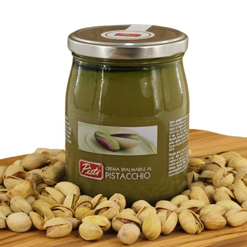 PISTI CREMA DI PISTACCHIO włoski krem pistacjowy Sycylia 600g PISTI CREMA DI PISTACCHIO włoski krem pistacjowy Sycylia 600g