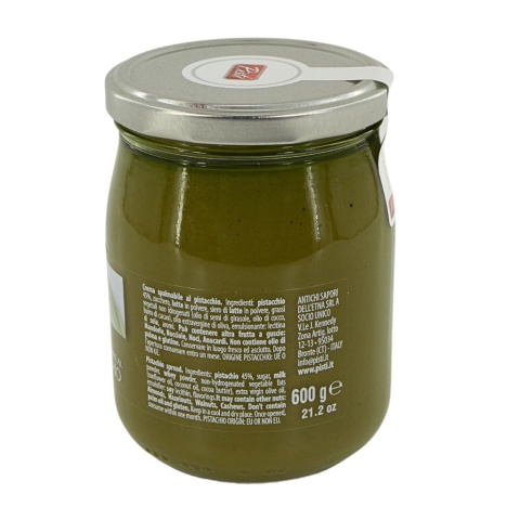 PISTI CREMA DI PISTACCHIO włoski krem pistacjowy Sycylia 600g PISTI CREMA DI PISTACCHIO włoski krem pistacjowy Sycylia 600g