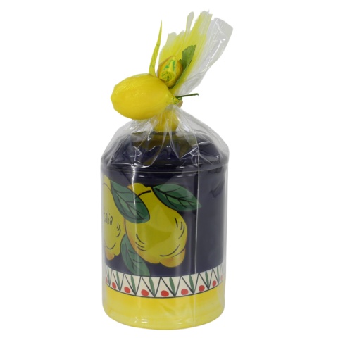POJEMNIK Do Przechowywania + Mydełko 25g Ceramika Cytryny Niebieski Włochy POJEMNIK Do Przechowywania + Mydełko 25g Ceramika Cytryny Niebieski Włochy