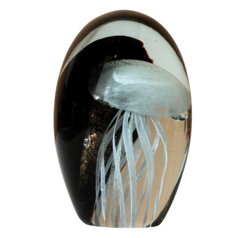 SZKLANA DEKORACJA Czarna + Meduza Biała 12cm SZKLANA DEKORACJA Czarna + Meduza Biała 12cm