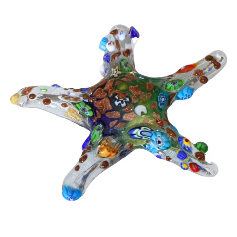 SZKLANA DEKORACJA Rozgwiazda Wielobarwna 12cm Typu MURANO SZKLANA DEKORACJA Rozgwiazda Wielobarwna 12cm Typu MURANO