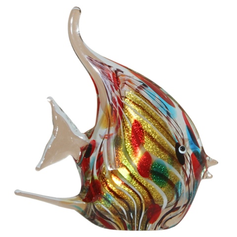 SZKLANA DEKORACJA Ryba Wielobarwna 21cm Typu MURANO SZKLANA DEKORACJA Ryba Wielobarwna 21cm Typu MURANO