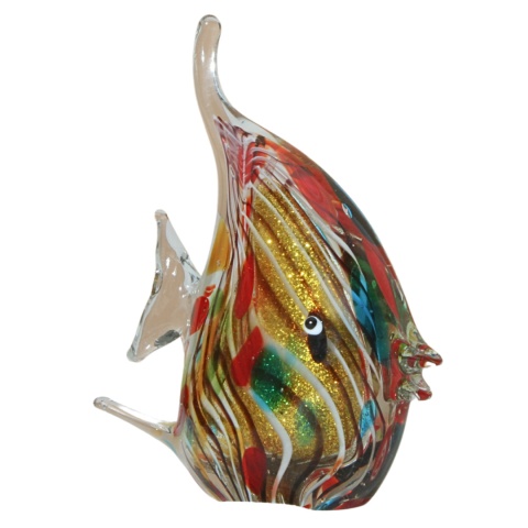 SZKLANA DEKORACJA Ryba Wielobarwna 21cm Typu MURANO SZKLANA DEKORACJA Ryba Wielobarwna 21cm Typu MURANO