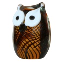 SZKLANA DEKORACJA Sowa 11cm Typu MURANO