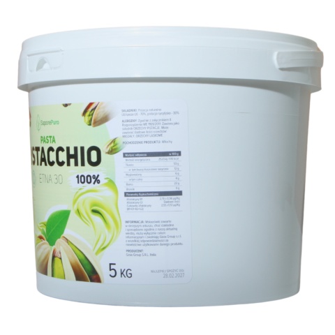 SaporePuro Krem Pistacjowy 100% Etna 30 Włochy 5kg SaporePuro Krem Pistacjowy 100% Etna 30 Włochy 5kg