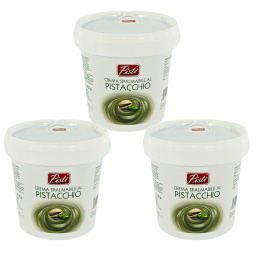 Zestaw PISTI CREMA DI PISTACCHIO krem pistacjowy 45% Sycylia 1kg x3 szt.