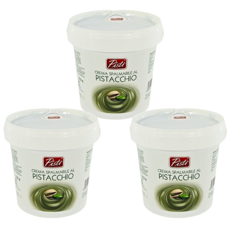 Zestaw PISTI CREMA DI PISTACCHIO krem pistacjowy 45% Sycylia 1kg x3 szt. Zestaw PISTI CREMA DI PISTACCHIO krem pistacjowy 45% Sycylia 1kg x3 szt.