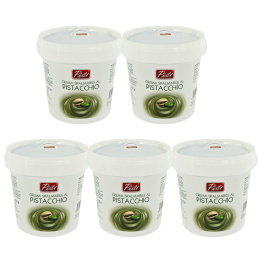 Zestaw PISTI CREMA DI PISTACCHIO krem pistacjowy 45% Sycylia 1kg x5 szt.