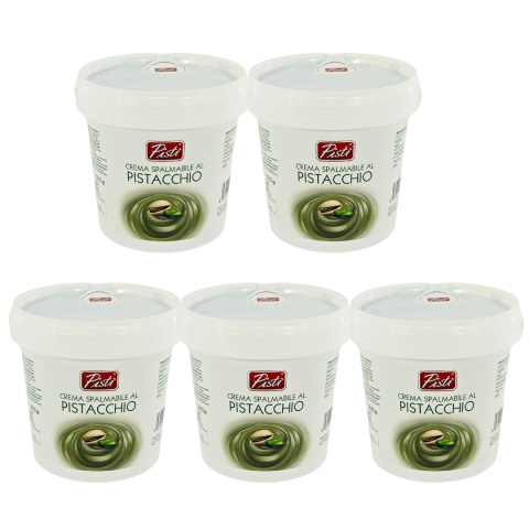 Zestaw PISTI CREMA DI PISTACCHIO krem pistacjowy 45% Sycylia 1kg x5 szt. Zestaw PISTI CREMA DI PISTACCHIO krem pistacjowy 45% Sycylia 1kg x5 szt.