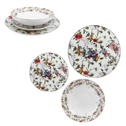 ARCA Komplet SERWIS OBIADOWY Zestaw Azalea 18 el. 6 osób Porcelana