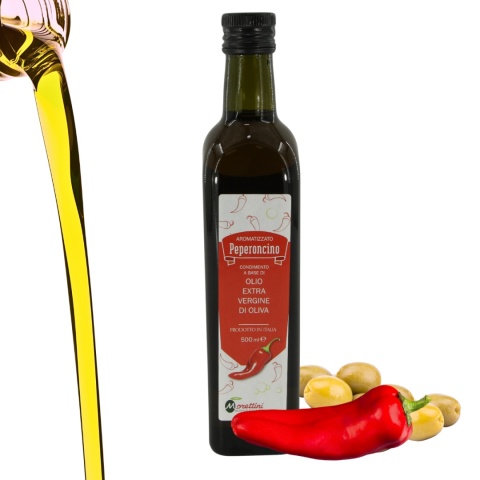 MORETTINI aromatyzowana oliwa z oliwek smak CHILI 500ml MORETTINI aromatyzowana oliwa z oliwek smak CHILI 500ml