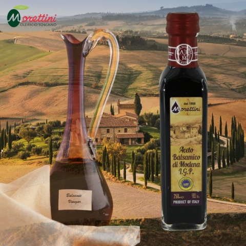 MORETTINI ocet balsamiczny IGP z Modeny 250ml Włochy Toskania MORETTINI ocet balsamiczny IGP z Modeny 250ml Włochy Toskania