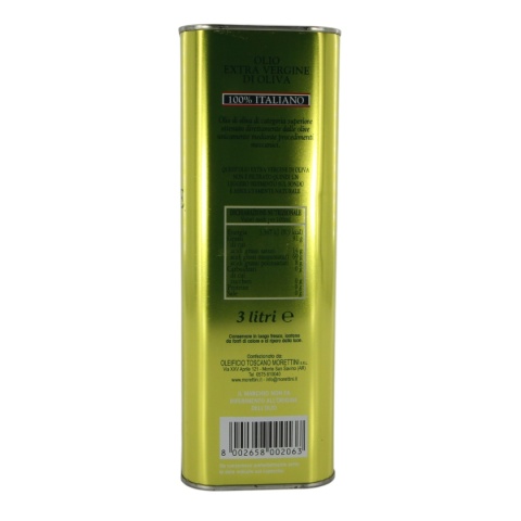 MORETTINI oliwa extra vergine SAN SAVINO puszka 3L Włochy Toskania MORETTINI oliwa extra vergine SAN SAVINO puszka 3L Włochy Toskania