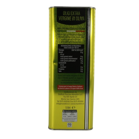 MORETTINI oliwa extra vergine SAN SAVINO puszka 5L Włochy Toskania MORETTINI oliwa extra vergine SAN SAVINO puszka 5L Włochy Toskania