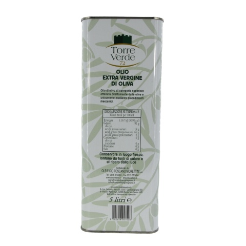 MORETTINI oliwa extra vergine TORRE VERDE 5L Włochy Toskania MORETTINI oliwa extra vergine TORRE VERDE 5L Włochy Toskania