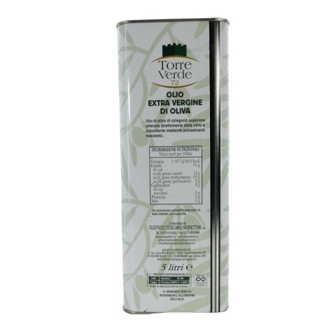 MORETTINI oliwa extra vergine TORRE VERDE 5L Włochy Toskania MORETTINI oliwa extra vergine TORRE VERDE 5L Włochy Toskania