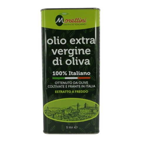 MORETTINI oliwa extra vergine puszka 5L Włochy Toskania - 100% Italiano MORETTINI oliwa extra vergine puszka 5L Włochy Toskania - 100% Italiano
