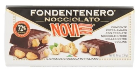 NOVI Czekolada gorzka z orzechami Fondenrenero Nocciolato 130g NOVI Czekolada gorzka z orzechami Fondenrenero Nocciolato 130g