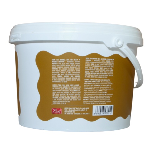 PISTI LABO KREM MIGDAŁOWY Z KAWAŁKAMI MIGDAŁÓW 20% Włochy Sycylia 5kg PISTI LABO KREM MIGDAŁOWY Z KAWAŁKAMI MIGDAŁÓW 20% Włochy Sycylia 5kg