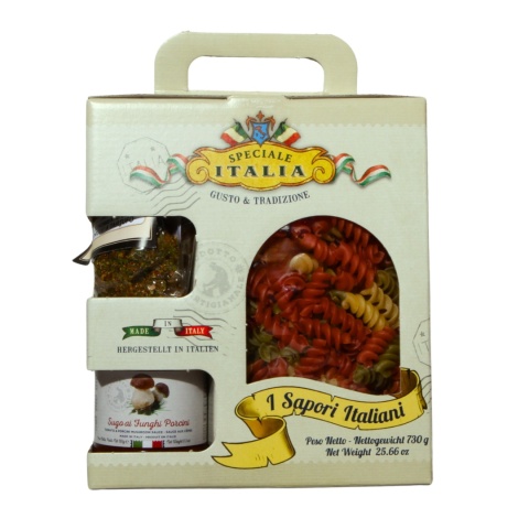 SPECIALE ITALIA ZESTAW Makaron Przyprawa Sos z Borowików PREZENT 730g SPECIALE ITALIA ZESTAW Makaron Przyprawa Sos z Borowików PREZENT 730g