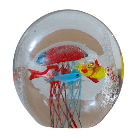 SZKLANA DEKORACJA Akwarium + Meduza 9cm SZKLANA DEKORACJA Akwarium + Meduza 9cm