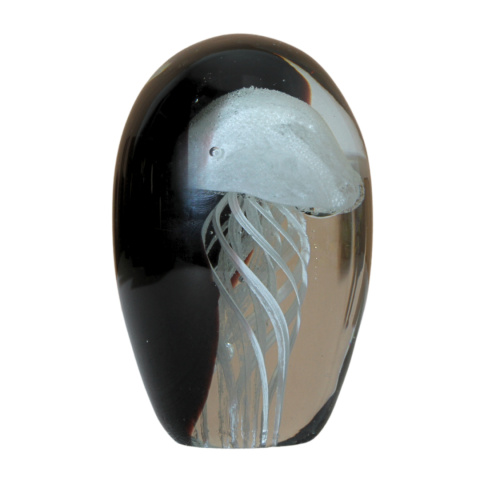 SZKLANA DEKORACJA Czarna + Meduza Biała 11cm SZKLANA DEKORACJA Czarna + Meduza Biała 11cm