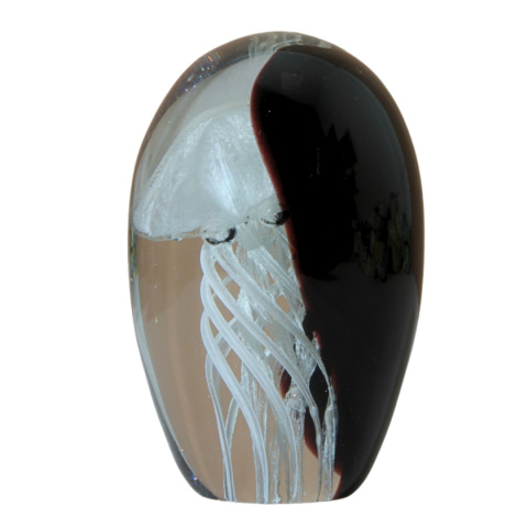 SZKLANA DEKORACJA Czarna + Meduza Biała 11cm SZKLANA DEKORACJA Czarna + Meduza Biała 11cm