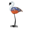 SZKLANA DEKORACJA Flaming Pomarańczowy 26cm Typu MURANO