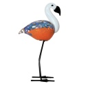 SZKLANA DEKORACJA Flaming Pomarańczowy 26cm Typu MURANO