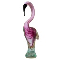 SZKLANA DEKORACJA Flaming Różowy 35cm Typu MURANO